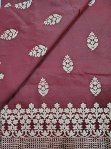 NEW Marron Silk Saree