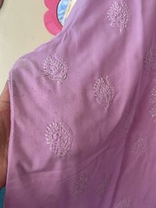 Lavender Embroidered Kurta