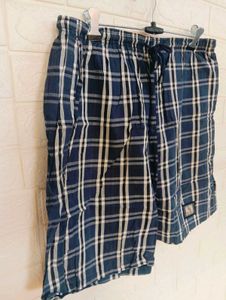 Blue Plaid Shorts