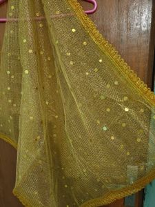 Golden Sheer Dupatta