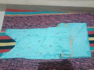 Sky Blue Straight Kurta