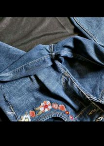 Trendy High-waist Jeans For Women With Flower