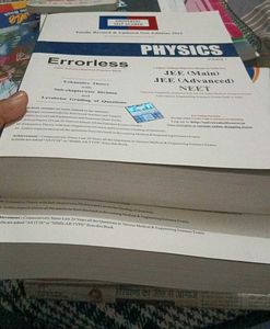 Errorless Physics Vol 1&amp;2 , For JEE and NEET exam.