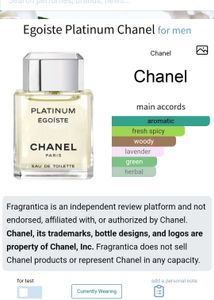 Chanel Egoiste Platinum EDT 100ml 🤍