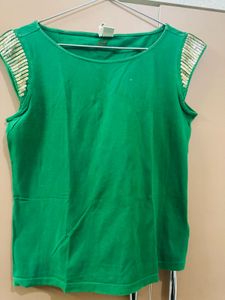 Green Colour Top