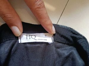 Black Short Round Kurta