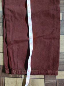 Brown Maroon Coffee Colour Cargo Jeans
