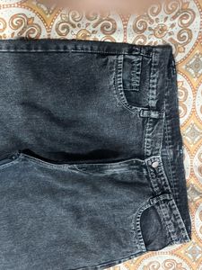 Acid Wash Straight Leg Jeans