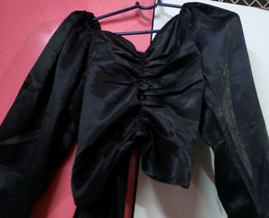 A Deep Black Top For Your Candle Light Dinner