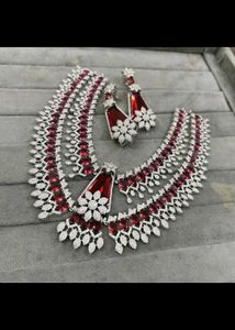 Elegant Pastel Necklace and Earrings Set