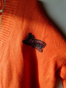 Cozy Carrot Orange Cardigan