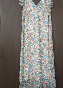 Floral V-Neck Maxi Dress