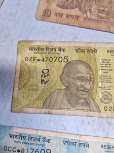 Vintage Indian Rupee Currency Set