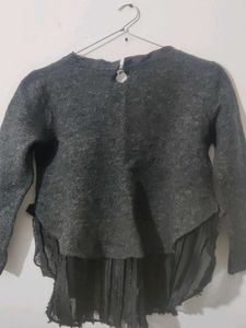 Grey Woollen Top