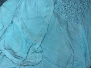 Teal Flowy Kurti