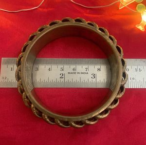 Bohemian Stacked Brass Bangle Set