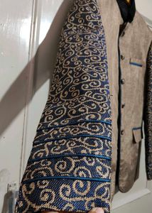 Khaki + Royal Blue Jodhpuri
