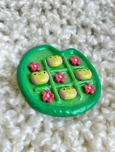Pinterest Inspired Lillypad Tic Tac Toe Set
