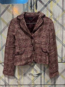 Tweed Cropped Jacket - Chic Style