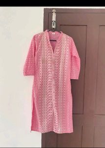 ❗️ Baby Pink Chikankari Kurti For Women
