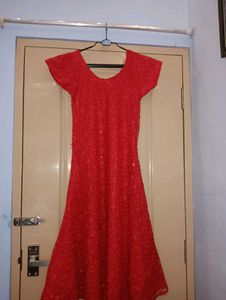Red A Line Kurti ♥️