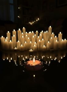 customized donut candle