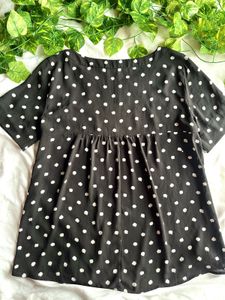 LOFT Women’s Black Patterned Top