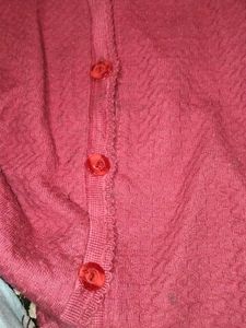dark Pink Cardigan Sweater