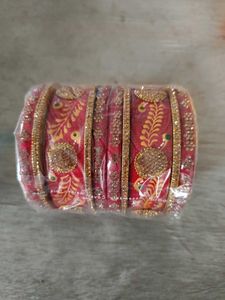 Red &amp; Gold Bangles