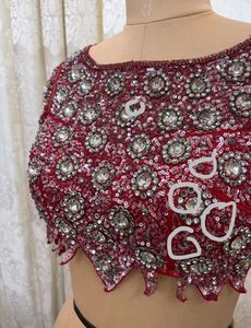 Bollywood Designer Embellished Red Blouse