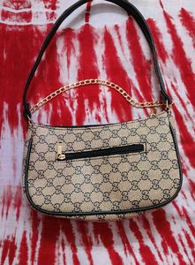Gucci Print Faux Leather Bag