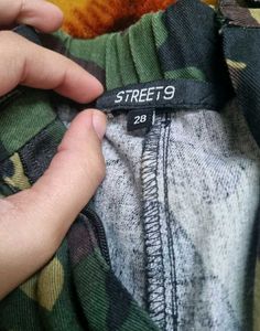 Camo Print Cargo Pants