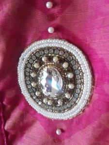 Pink Embellished Kurta