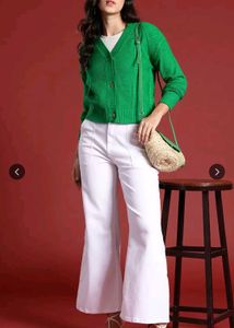 Green Knit Cardigan