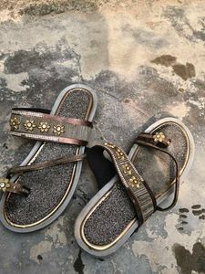 Floral Embellished Flats