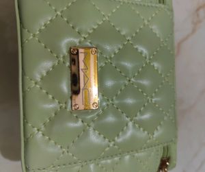 Mac Quilted Vanity Bag - Mint Green..