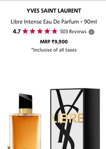Yves Saint Laurent Eau De Parfum YSL Perfume
