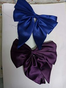 Pink &amp; Black Hair Bow Set