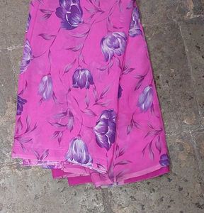 Floral Print Saree