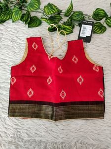 Red Printed Ethnic Skirt With Blouse ( Girls)