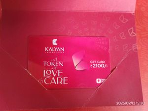Kalyan Jewellers Gift Card ₹2100