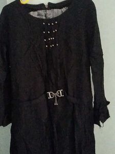Tiered Black Dress