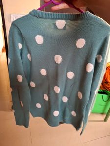 Polka Dot Knit Sweater