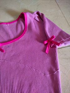 Savana Bow Pink Top 💕🦄🦩🌺🌸💗