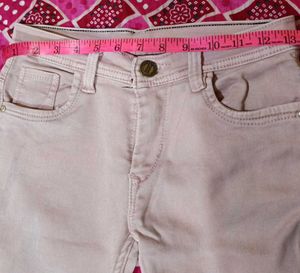 Denim Peach Strechable Jeans