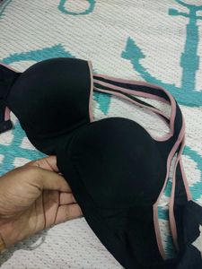 Black Crisscross Sports Bra