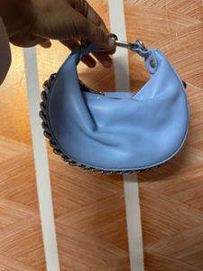 Miraggio micro Blue Chain Detail slingBag