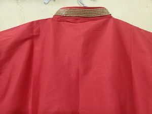 Vibrant Red Kurta