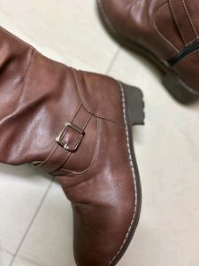 Brown Waterproof Leather Boots