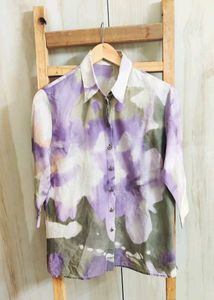 Floral Print Button-Down Shirt size-38